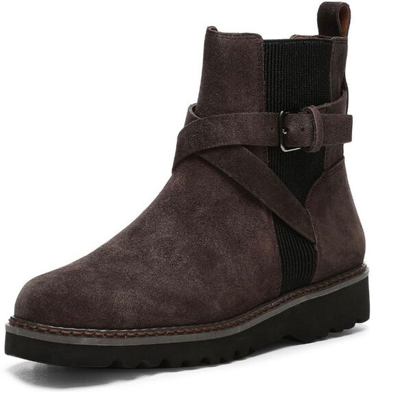 Donald Pliner buckled suede bootie - Picture 2 of 7